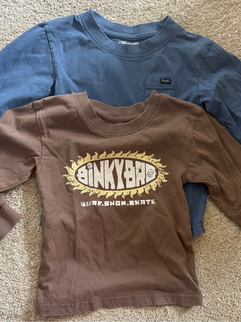 Binky Bro set of 2 Long Sleeve 18-24m